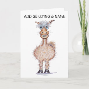 Smiling Alpaca  Card