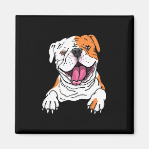 Smiling American Bulldog English Puppy Dog Lover Magnet