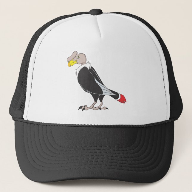 Smiling Andean Condor Bird Trucker Hat (Front)