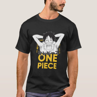 Smiling Anime Pirate Manga Style Art T-Shirt