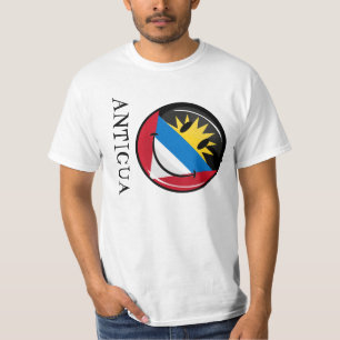 Smiling Antigua and Barbuda Flag T-Shirt