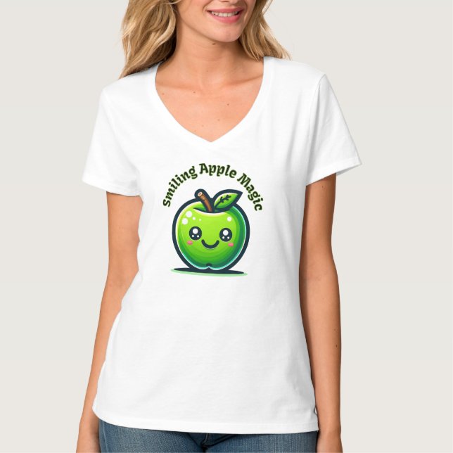 Smiling Apple Magic T-Shirt (Front)