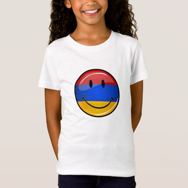 Smiling Armenian Flag T-Shirt (Front)