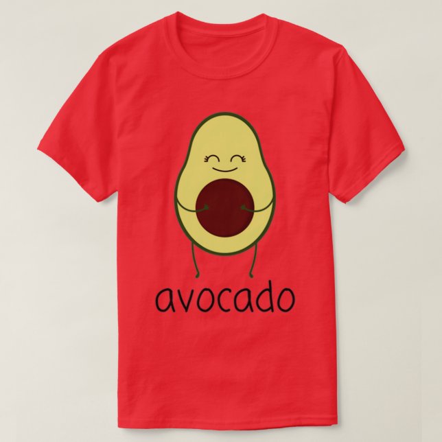 smiling avocado 2 T-Shirt (Design Front)