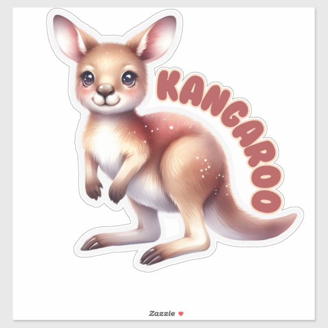 Smiling Baby Kangaroo - Nursery  (Sheet)