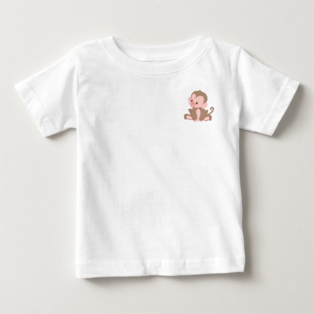 Smiling Baby Monkey T-Shirt (Front)