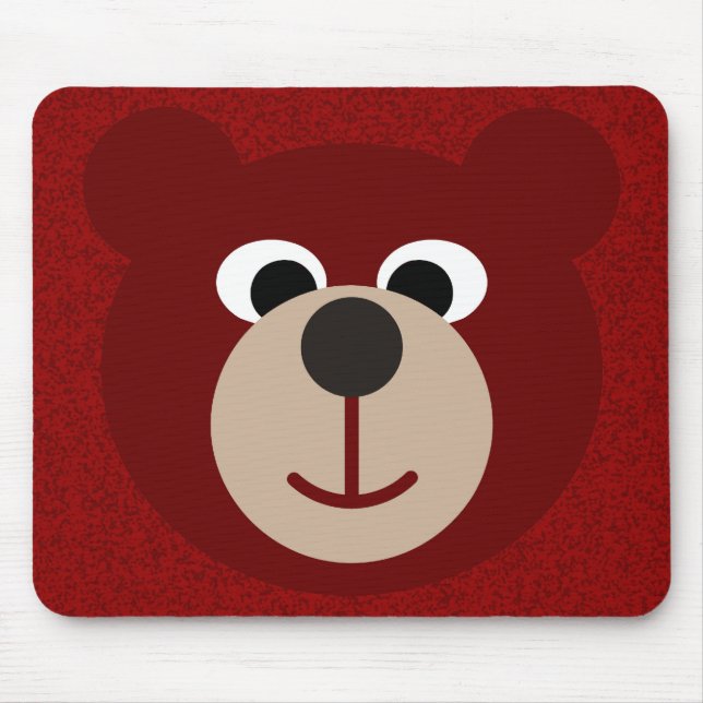 Smiling Bear Mouse Pad (Front)