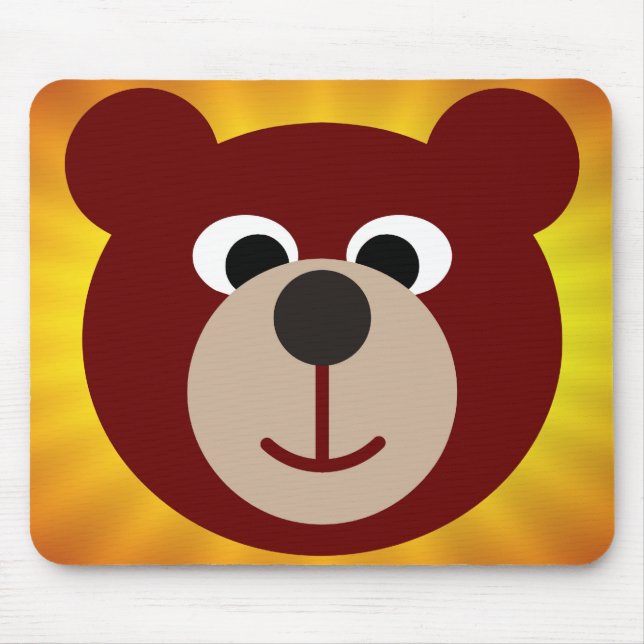 Smiling Bear Mouse Pad (Front)