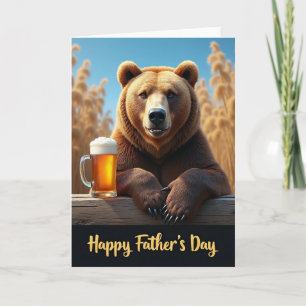 Smiling Bear Sweet Fathers Day Card