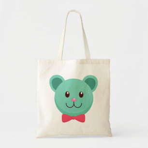 smiling bear tote bag