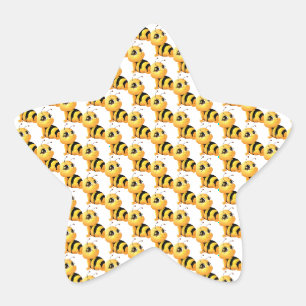 Smiling bee Baby shower Sticker