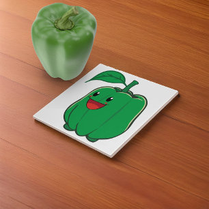 Smiling Bell Pepper Tile