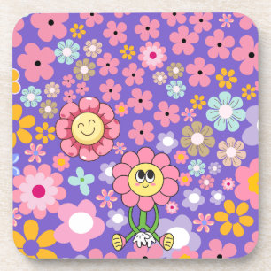 Smiling Blooms Decorative Coaster