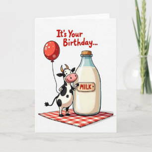 Smiling Bovine Birthday Card