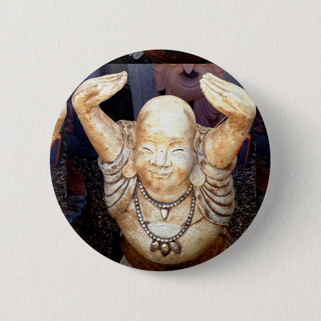 smiling buddha button (Front)