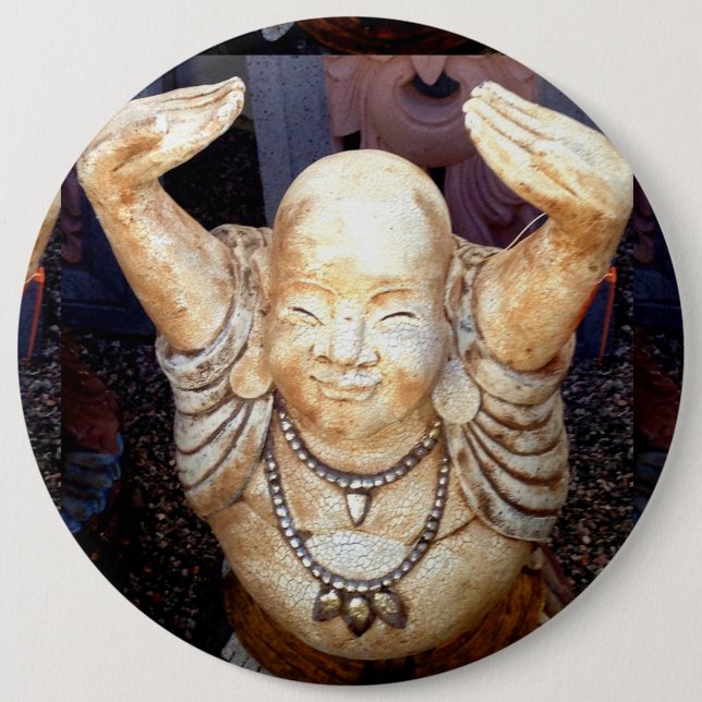 smiling buddha button (Front)