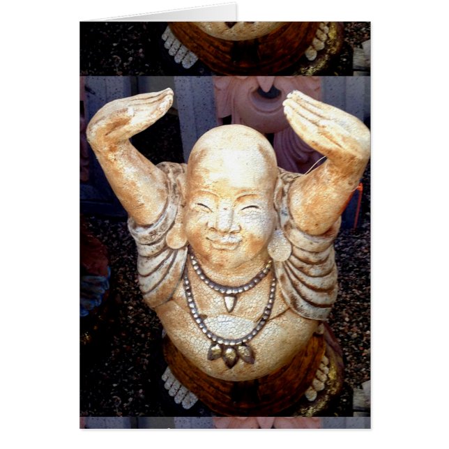 smiling buddha card (Front)