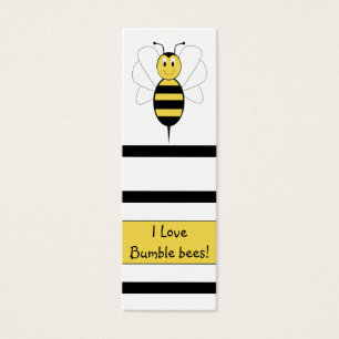 Smiling Bumble Bee Bookmark