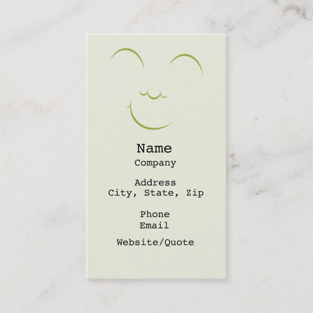 Smiling Business Card (Front)