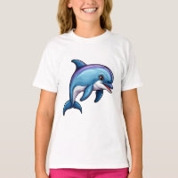 Smiling Cartoon Dolphin