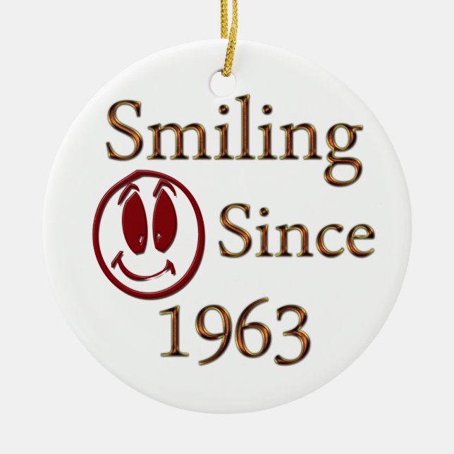 Smiling Ceramic Tree Decoration (Front)