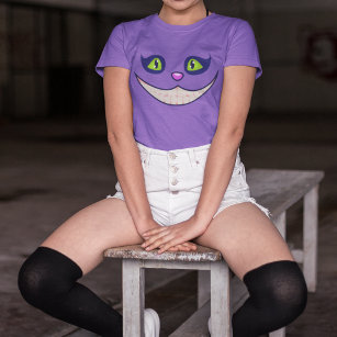 Smiling Cheshire Cat Face Halloween Costume T-Shirt