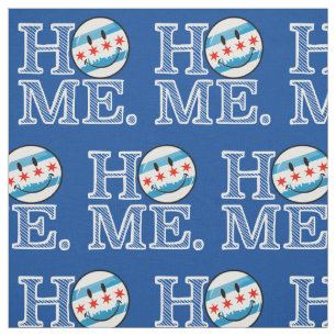 Smiling Chicago Flag Housewarmer Fabric