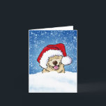 Smiling Chow Christmas Holiday Card<br><div class="desc">KiniArt smiling Chow dog Christmas art © Kim Niles,  KiniArt™ - All Rights Reserved.</div>