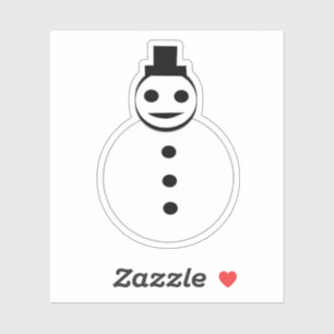 Smiling Christmas Snowman