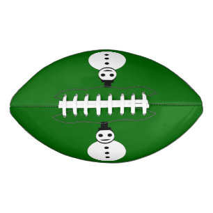 Smiling Christmas Snowman Football