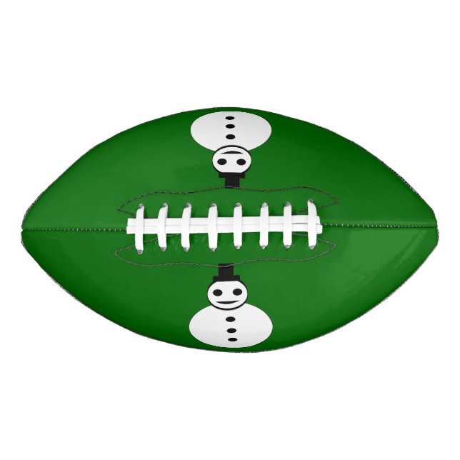 Smiling Christmas Snowman Football (Front)