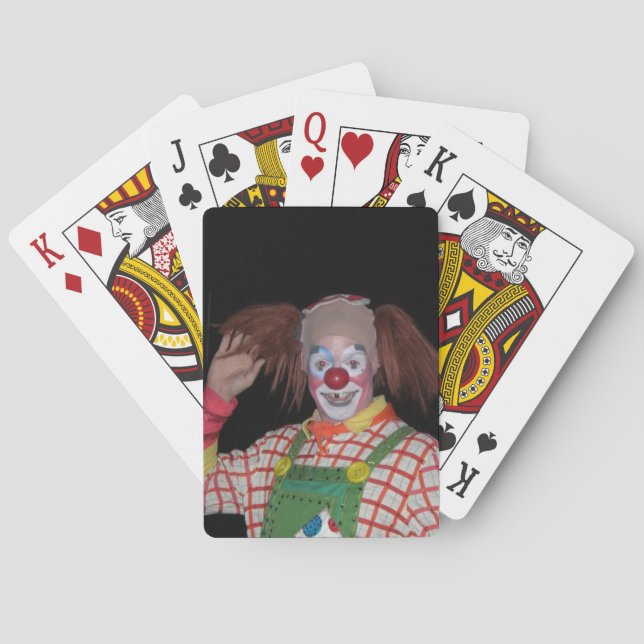 SMILING CIRCUS CLOWN Classic Playing Cards (Back)