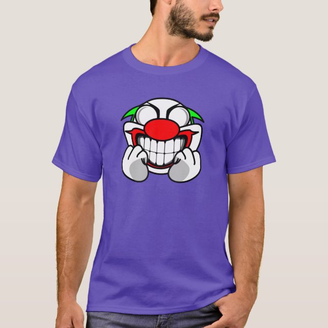 Smiling Clown(purple) T-Shirt (Front)