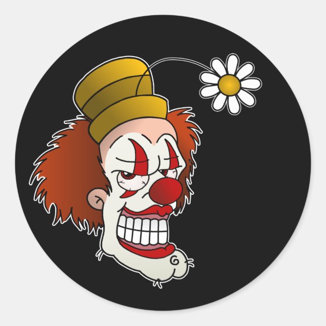 Smiling Clown Stickers (Front)