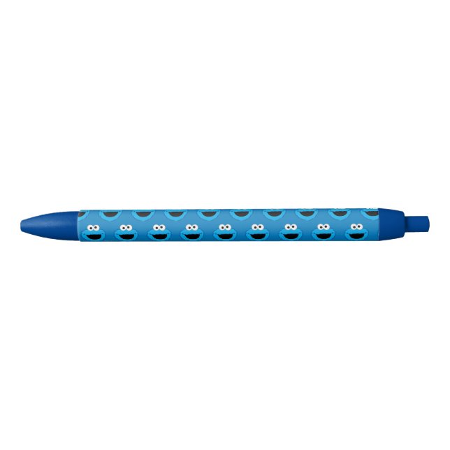 Smiling Cookie Monster Pattern Blue Ink Pen (Front)