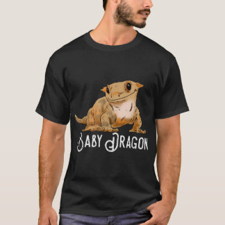 Smiling Crested Gecko, Cute Crestie Drawing, Drago T-Shirt