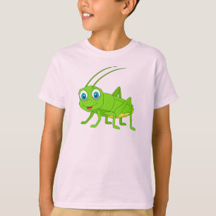 Smiling Cricket Cartoon Keychain T-Shirt