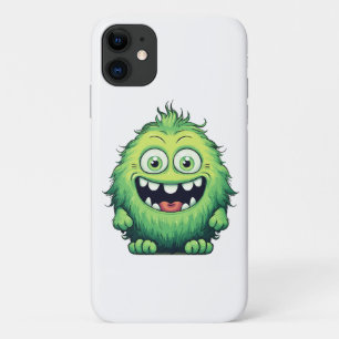 Smiling Cute Green Monster Cartoon Case-Mate iPhone Case