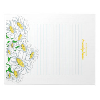 Smiling Daisy Dreams Lined Notepad