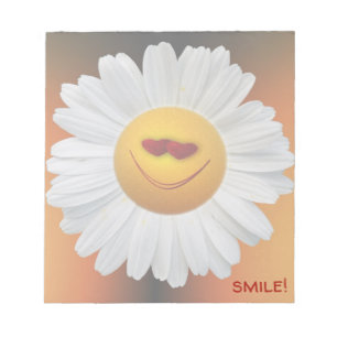 smiling daisy - notepad