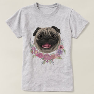 Smiling Derpy Pug T-Shirt