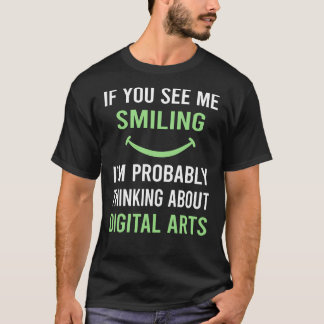 Smiling Digital Art Arts T-Shirt