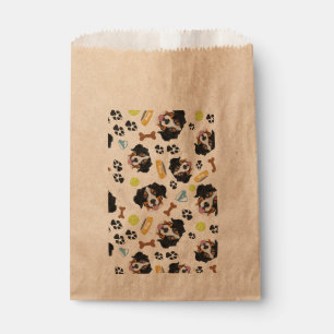 Smiling Dog Bernese Mountain Dog Favour Bags
