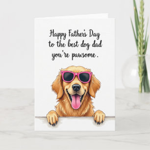 Smiling Dog Fathers Day Card