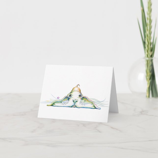 Smiling Dog - Note Card - 5.6" x 4" (Front)