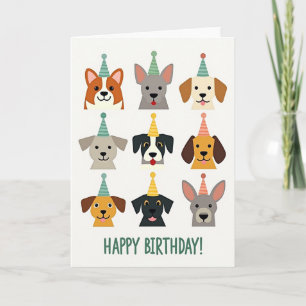 Smiling Dogs Birthday Card