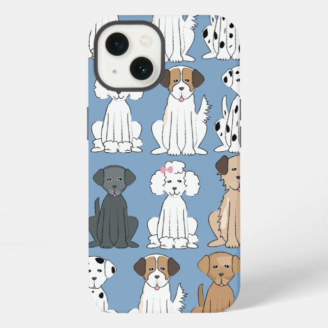Smiling Dogs iPhone Case (Back)
