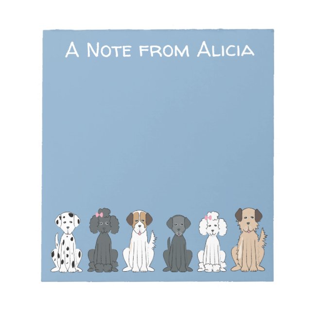 Smiling Dogs   Notepad (Front)
