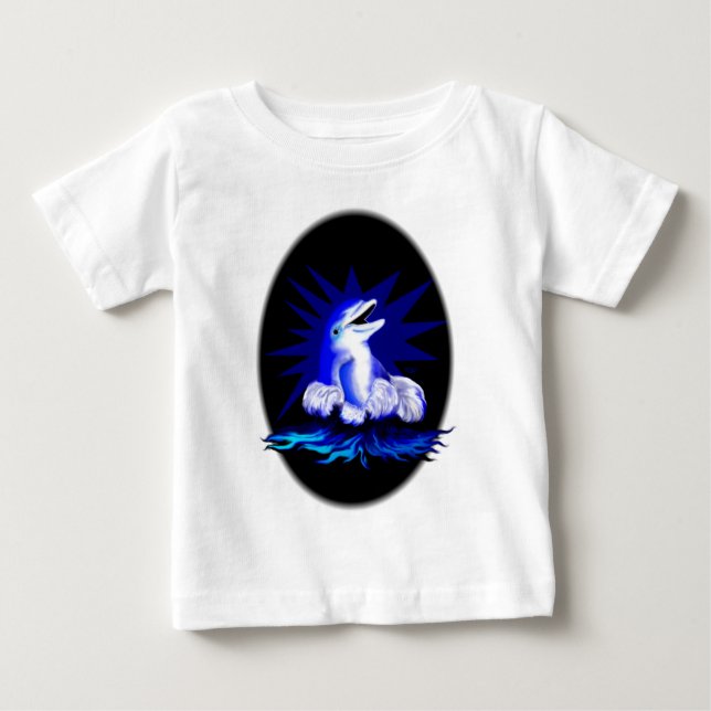 Smiling Dolphin Baby T-Shirt (Front)