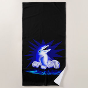 Smiling Dolphin Beach Towel